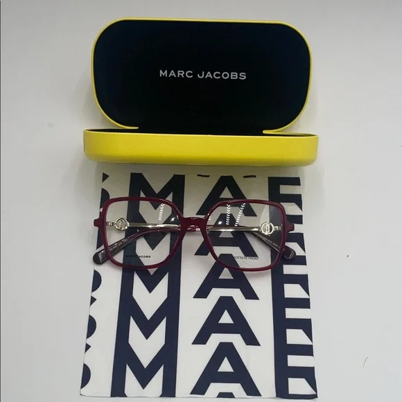 Marc Jacobs Red Glasses - Picture 3 of 13